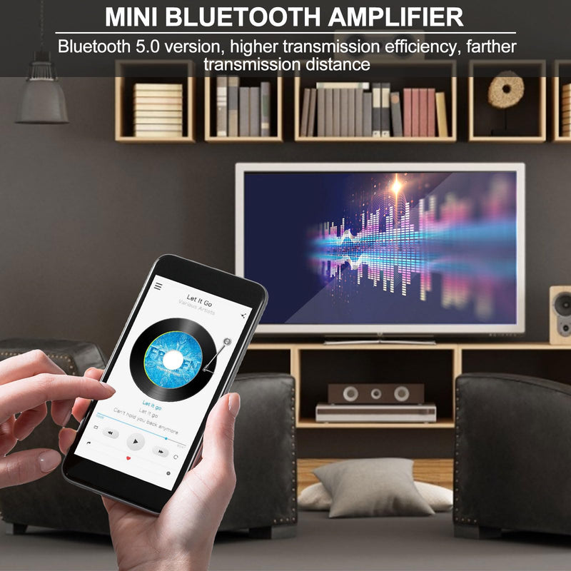 Mini Amplifier Board Bluetooth Amplifier 2.0 2X100W 5V-24V Audio Power Amplifier Module for Store Home Theater Speakers (ZK-1002L) 100.0