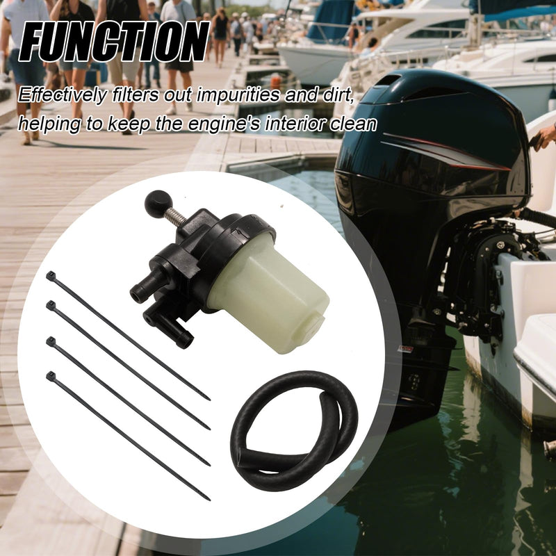 35-889527A07 Fuel Filter Kit, Compatible with Mercury Mariner Outboard Motor 8HP 9.9HP 10HP-50HP, Replaces 8M0111436 87946A13 87946A15