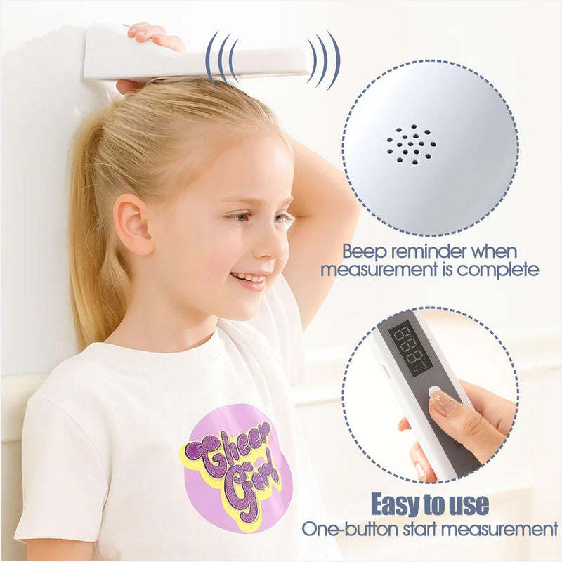 Portable Height Measurement - Handheld Ultrasonic Stadiometer for Boys and Girls, Digital Height Measuring Tool Scale for Kids Adults Home School Clinic Growth Tracking