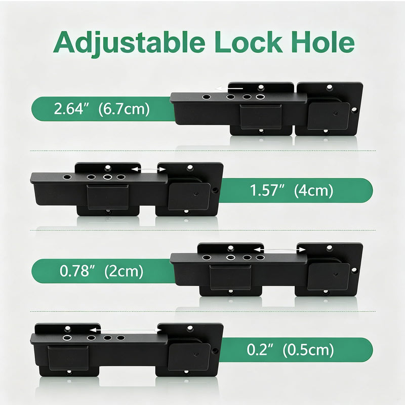9" Flip Gate Latch Lock with Padlock Hole,3 pcs Matte Black 4 mm Aluminum Anti-Rust Alloy Door Latch for Outdoor Wooden Fence, Open Door,Wooden Fence, Barn Door with Screws (Black, 9” - 3pcs)