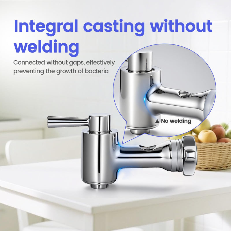 304 Stainless Steel Sight Glass Spigot, Clear View Water Level with Red Floating Ball, Durable Metal Material, Fits Universal Gravity Filter Systems 7 Inch