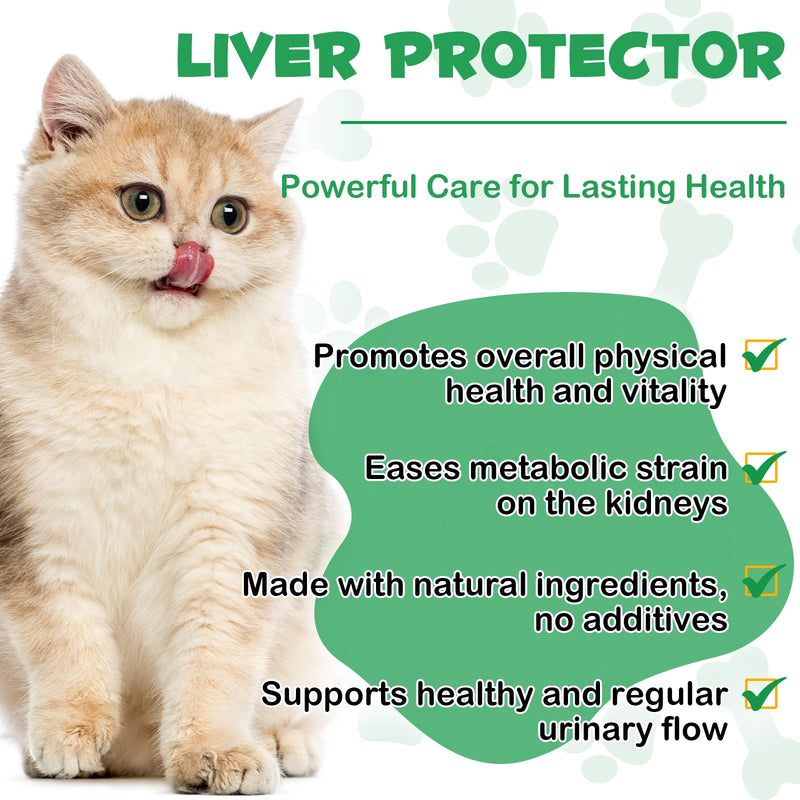Kidney Support for Cats, Cat Kidney Treatment Support Cat Urinate Regularly, Strengthen Kidney Function,Increase Immunity, Herbal Supplement Supports Healthy Kidney Function- 60ml/2fl.oz 1PCS