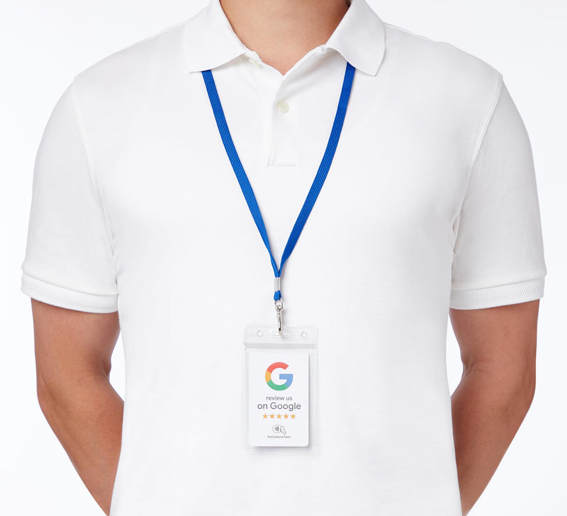 Google Review Card - NFC and QR Code, Easy Setup, for All Businesses (3-Pack) 3