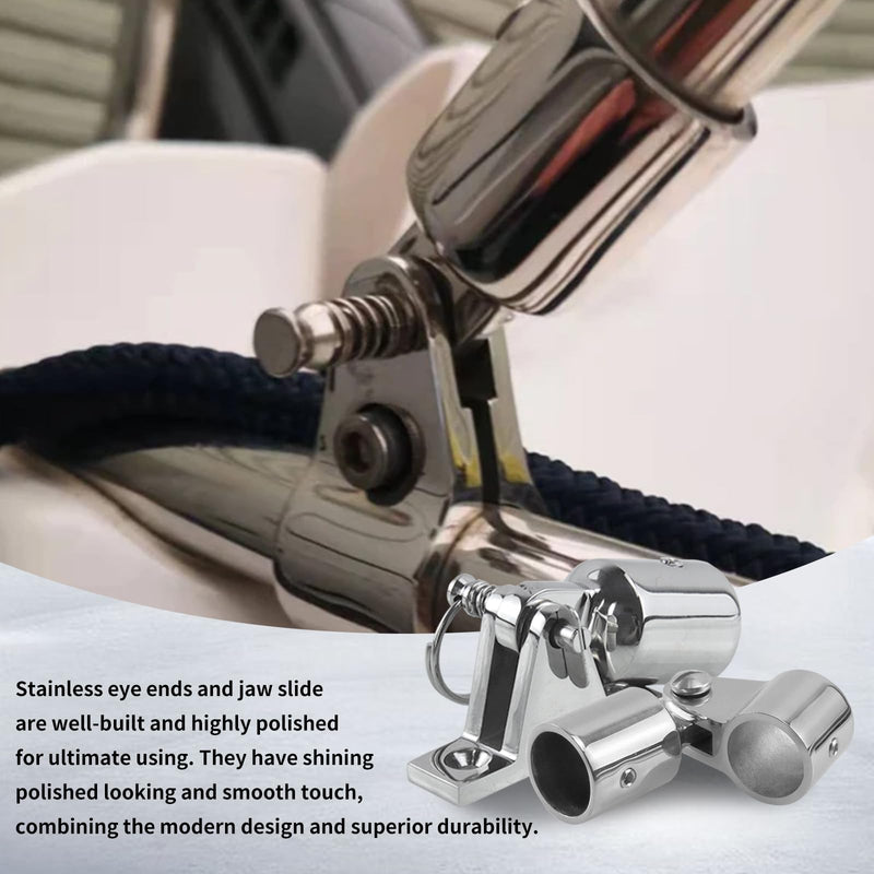Bimini Top Hardware, 316 Stainless Steel Boat Fittings, Fits 7/8" & 1" OD Tubing, Heavy Duty Canopy Parts, 12 Pieces 1 Inch