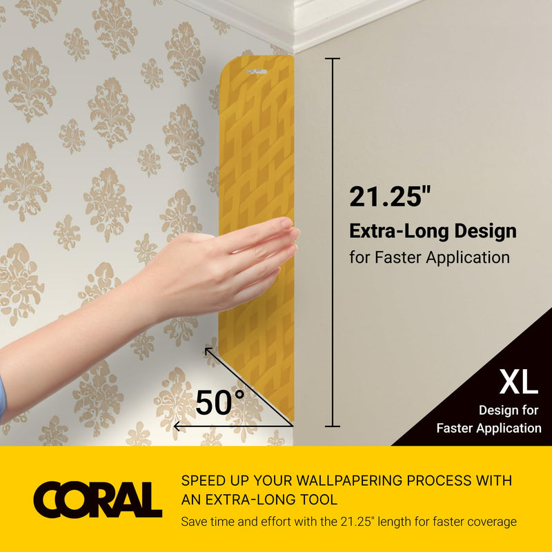 69502 Paperwiz XL Wallpaper Tools - Smoothing Tool for Peel and Stick Wallpaper - Wallpaper Smoothing Tool & Hanging Tools - Install Kit Includes Wallpaper Smoother Tool for Easy Application Single