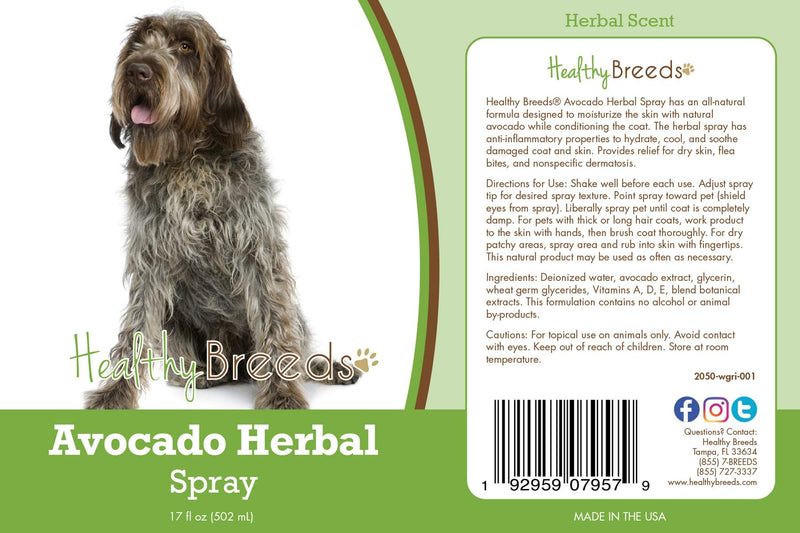 Healthy Breeds Wirehaired Pointing Griffon Avocado Herbal Spray 17 oz