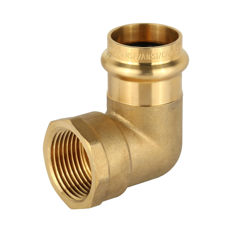 2Pcs EFIELD 1"Copper Press Female Elbow,Press x Female NPT(PRESS215-2) 2 1" PRESS X 1" FEMALE