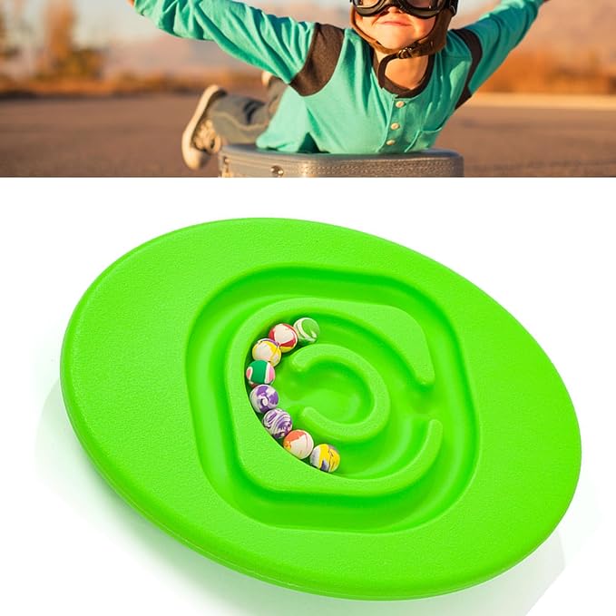 Kids Maze Balance Board, Balance Game, Enhance Balance Ability, Plastic Snail Balance Board for Kids (Fruit Green) - NewNest Australia