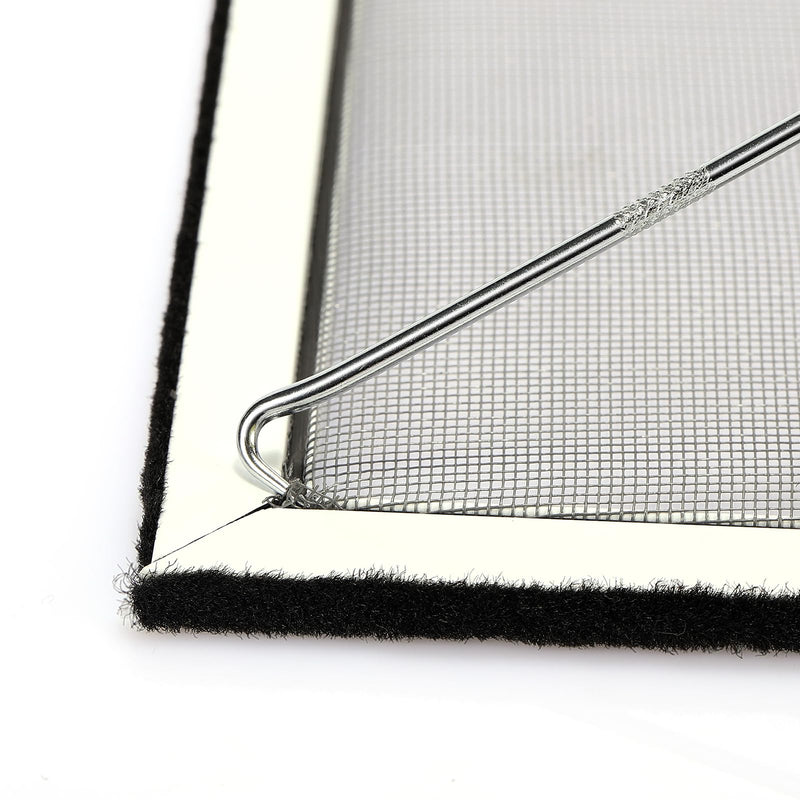 FLYZZZ Screen Repair Kit with 100ft Screen Spline and Screen Roller Tool and Screen Spline Remove Hook