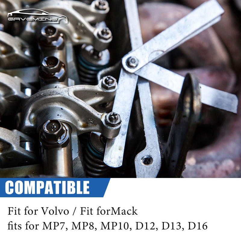 15PCS Feeler Gauges Set Fit for Volvo D13 D12 D16 Engine | 0.2-4.2mm, 85111377, 88880052, 88880053, Fit for Mack MP7 MP8 MP10