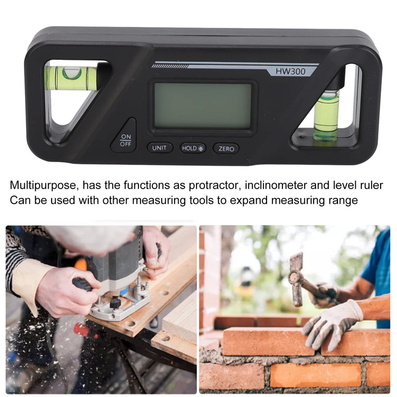 Digital Level with Magnetic Base, LCD Backlit Digital Inclinometer, High Precision Angle Finder, Zero Calibration Electronic Level Tool for Woodworking Car Repair