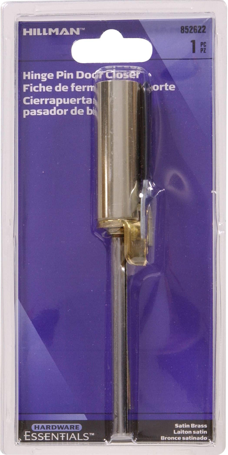 Hardware Essentials 852622 Hardware Essentials Satin Brass Hinge Pin Door Closer