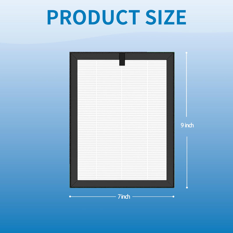 ClearAir-A5 Replacement Filter, Compatible with VEWIOR ClearAir-A5 Air Purifier, 3-in-1 H13 True HEPA and Activated Carbon Filters, 2 Pack