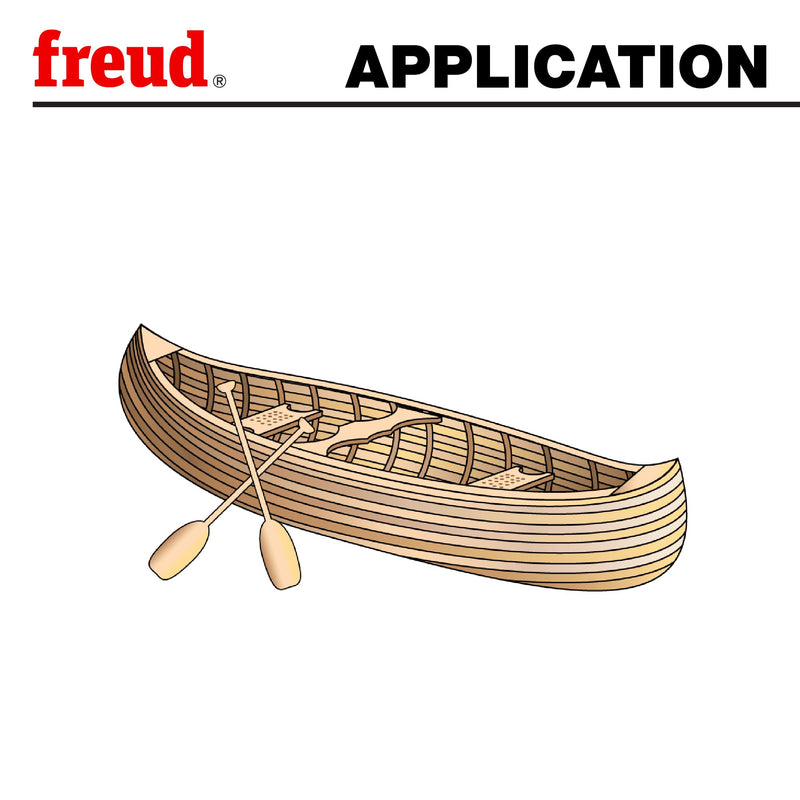 Freud 99-018: 1/8" Radius Canoe Joint Bit with 1/2" shank, 1-7/8" overall length