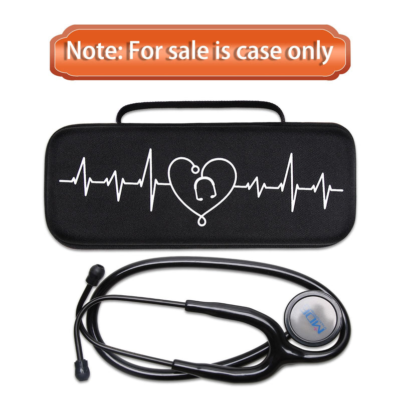 LTGEM Stethoscope Case for 3M Cardiology III,II,IV,3M Aster Cardiology/MDF MDOne Stainless Steel Stethoscope Nurse Accessories and Medical Equipment (Pink Outer+Pink Inner) Pink outer+pink inner