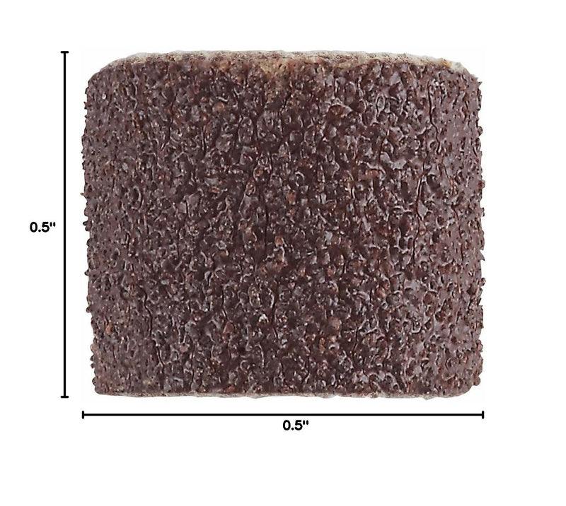 Dremel 408 1/2-Inch Sander Bands, Coarse, 6 Pack, Rotary Tool Accessory 6-Piece 60 Grit 1/2"
