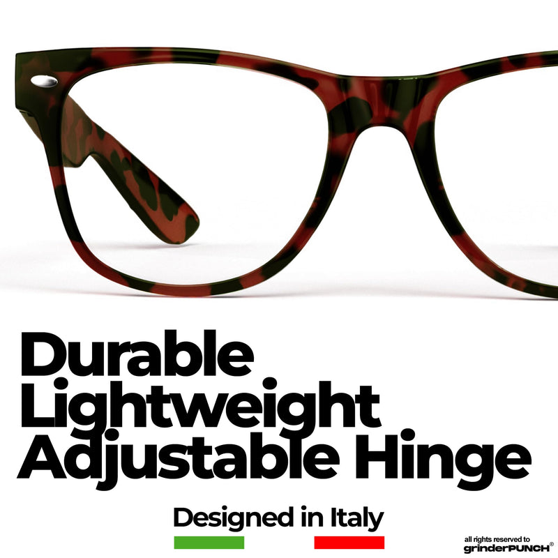 grinderPUNCH 2 Pack High Magnification Reading Glasses Strong Power Readers - 4.00-6.00 (2 Pack Tortoise, 4.50)