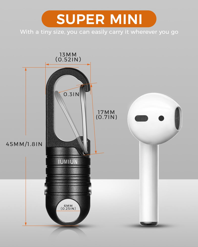 Small Magnetic Quick Release Keychain with Spring Key Clip and Key Ring-2 Button Lock System Black 1 Pack