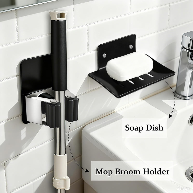 20 Pcs Black Bathroom Accessories Set, 15.3 Inch Bath Towel Bar Set, 304 Stainless Steel Bathroom Hardware Set, Towel Racks for Bathroom Wall Mounted. 20Pcs