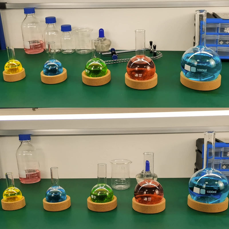 Cork Stand - Lab Flask Support, Holder for Round Bottom Flasks, 5 Sizes (80mm-140mm, 5) 80mm/3.15in-140mm/5.51in