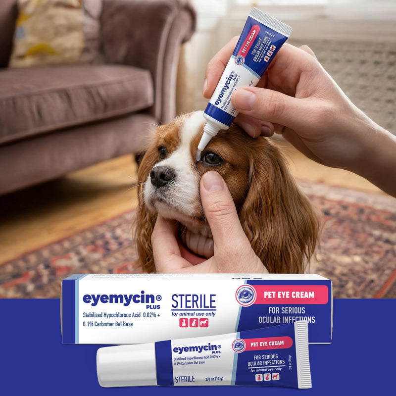 EYEMYCIN Pet Eye Health for Dogs, Cats, Cattle, Sheep, Horses, Birds and Puppies, Kitten (1 Pack) 1 PACK