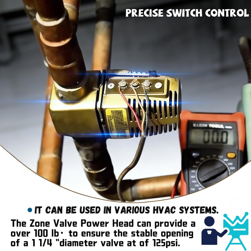 555-050RP Zone Valve Power Head Compatible with Taco 556/570 Series Zone Valves, Zone Valve 24V Actuator Compatible with Gold Series Taco Zone Valves in 1/2" - 1 1/4" sweat connections.