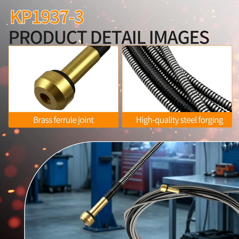 KP1937-3 Mig Welding Gun Liner for Lincoln, Used for Magnum 100L and for Magnum PRO 100L / 175L Mig Gun Parts KP35-40-15 (.025-.035 2-PK 15FT) .025-.035 2-PK