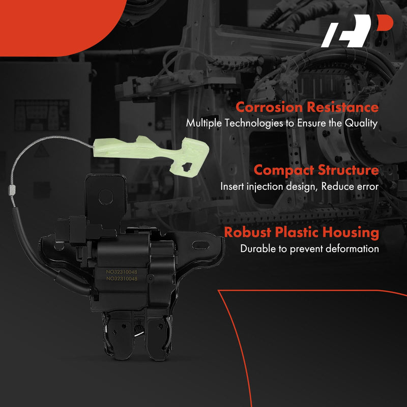 A-Premium Rear Trunk Latch Tailgate Lock Actuator FR3Z5443200A Compatible with Ford Mustang 2015-2019, Fusion 2013-2019 & Lincoln MKZ 2013-2019, Rear Tailgate Lift Gate Latch Lock Actuator