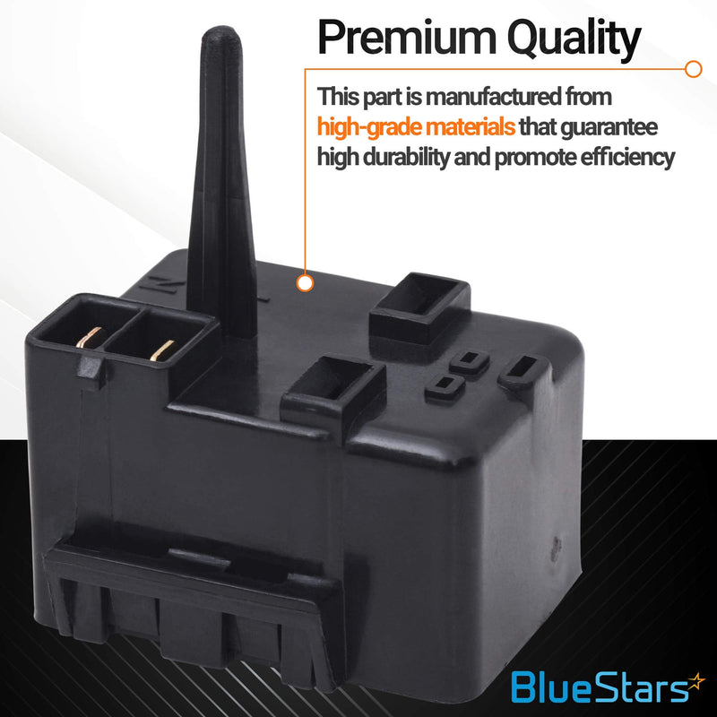 BlueStars WR07X10097 Relay and Overload Assembly Replacement - Compatible with G.E Refrigerators - Replaces 1265640 AP4300623 PS1766101 513604045 - NewNest Australia