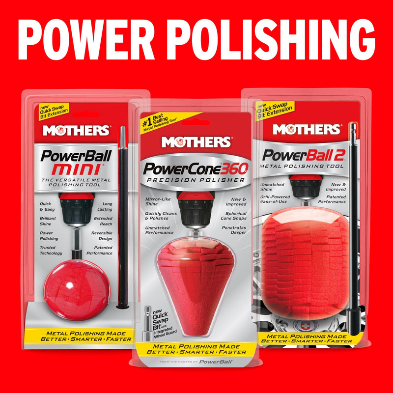 Mothers 05146 PowerCone 360 Metal Polishing Tool Single Unit