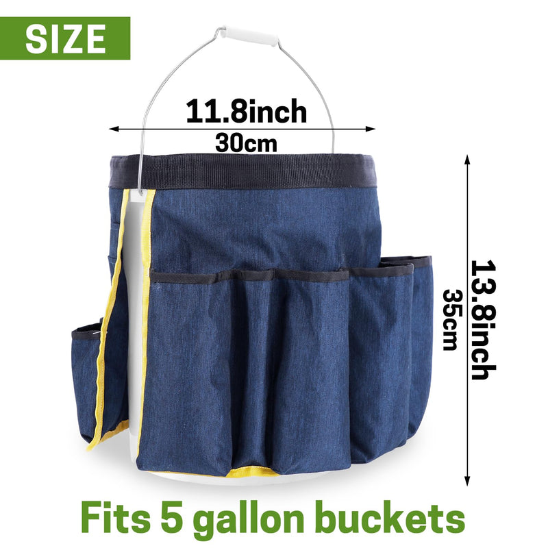 Bucket Tool Organizer，5 Gallon Garden Tool Bucket Organizer, Bucket Tool Caddy Organization for Garden, Construction, Carpenter, Electrician, Builder