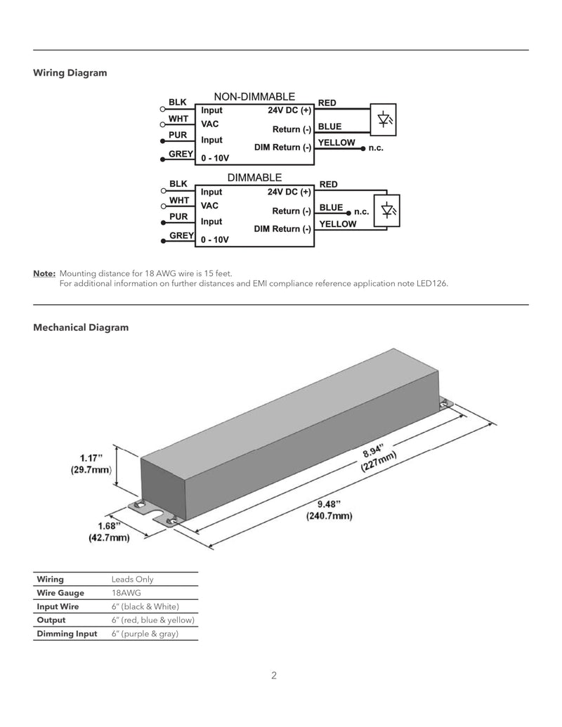 Osram 51520 Optotronic 96W 24V DC 120/277V AC 50/60Hz Constant Voltage Dimmable LED Driver OT 96W/24V/UNV/DIM
