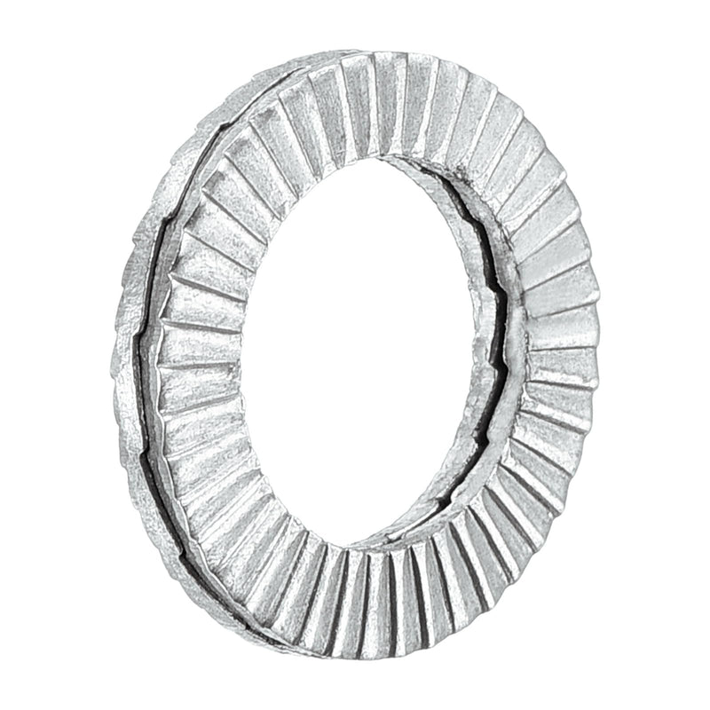 uxcell Wedge Locking Washers for #10 Bolts, 20pcs 304 Stainless Steel Washers Vibration Resistant Safety Washers 20