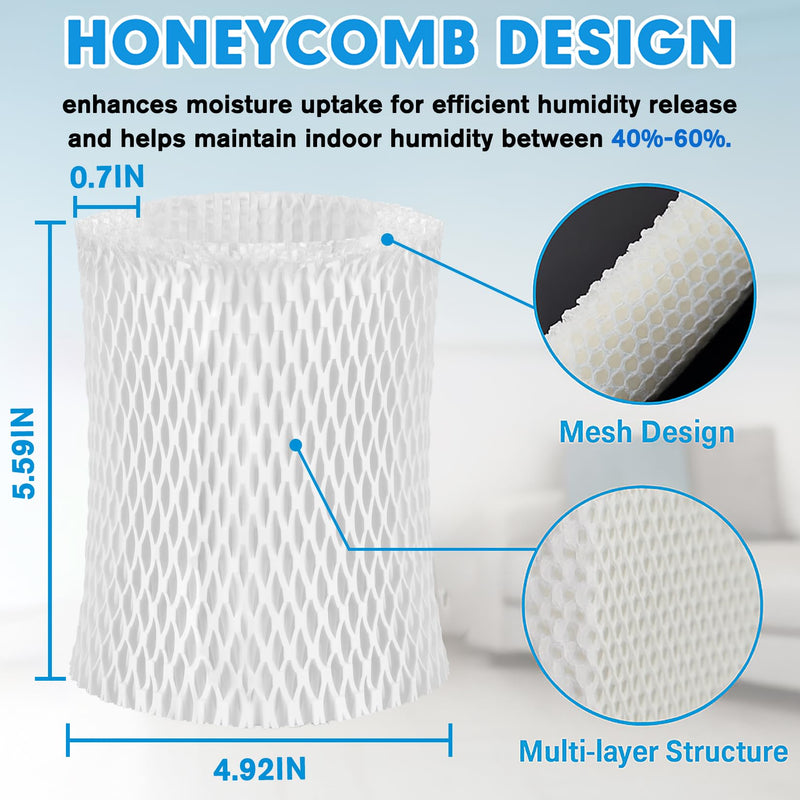 4 Pack Humidifier Wicking Replacement Filter Compatible with Canopy