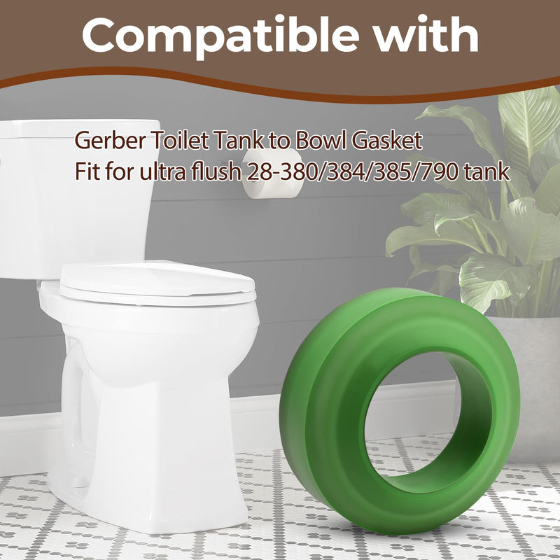 99-591 Toilet Bowl Replacement Gasket Compatible with Gerber Toilet Tank to Bowl Gasket Fit for Ultra Flush 28-380/384/385/790 Tank