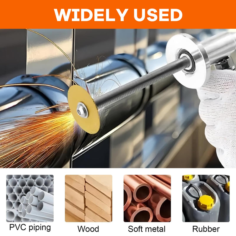 Inside Pipe Cutter for PVC Pipe Cutter,with 4 Diamond Grit Cutting Wheel And Handle,7 Inch Adjustable Cutting Depth,Fit for 1-1/2 Inch to 8 Inch Pipe,1/4in Hex Shank Fit for Impact Drivers And Drills