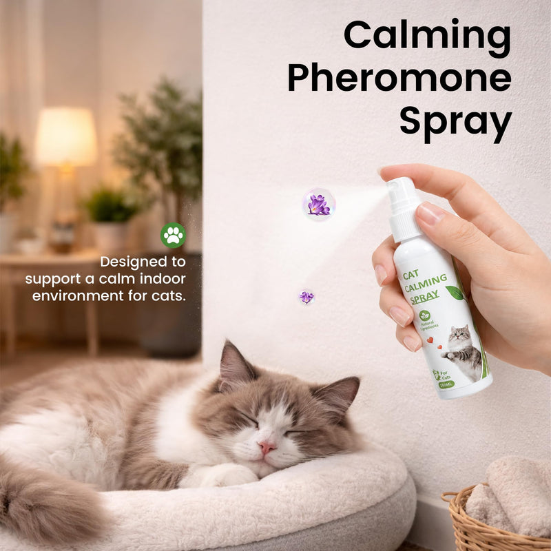 Cat Calming Pheromone Solutions – Diffuser Kit & Spray Options (Calming Spray – 1 Bottle)