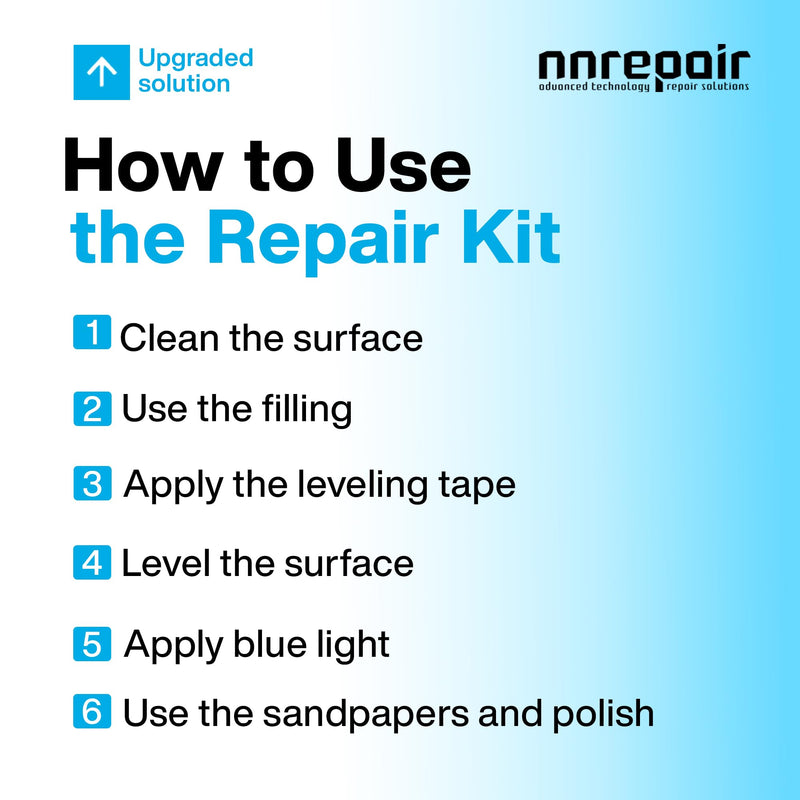 Quartz Countertop Repair Kit DIY (Clear, White Acrylic & Dark White Color) - Fix Your Defect Like a Pro I Suitable for Most Repairs I Fix Broken Chips in Minutes