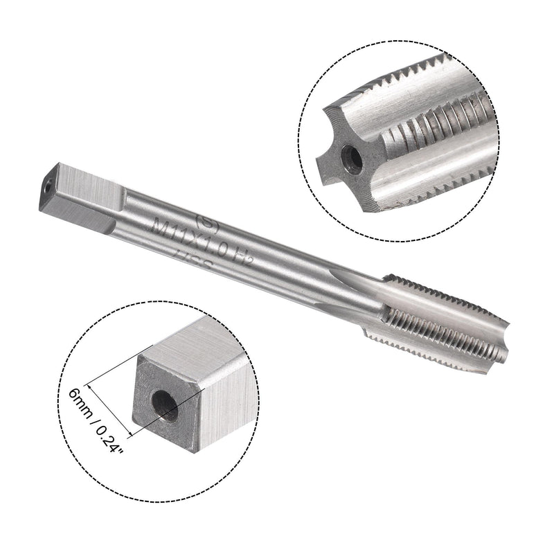 uxcell M11 x 1mm Metric Tap and Die Set, Machine Thread Screw Tap with Round Threading Die, Tap & Die Kit for Nut Screw Bolt Thread Repair