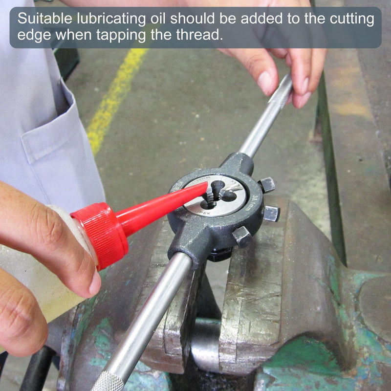 uxcell 2pcs Round Threading Dies, Metric M2 x 0.4 Thread (Right Hand), Alloy Tool Steel Screw Cutting Die Repair Tool