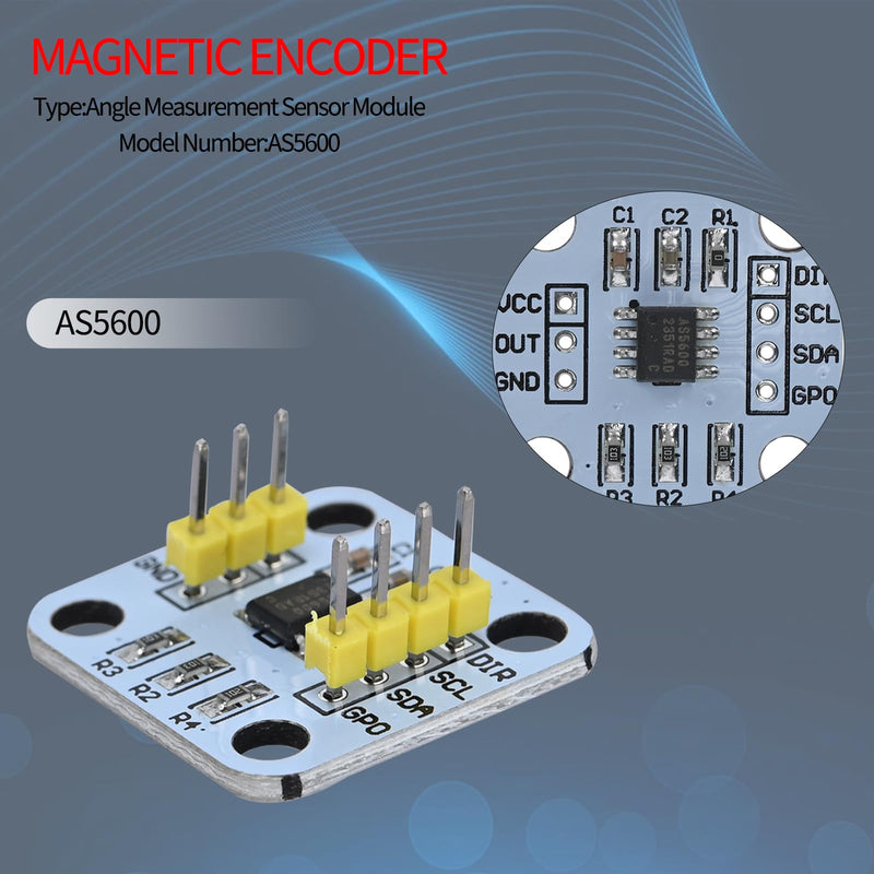 5pcs AS5600 Magnetic Encoder 12bit 3.3V High Precision Magnetic Induction Angle Measurement Sensor Module