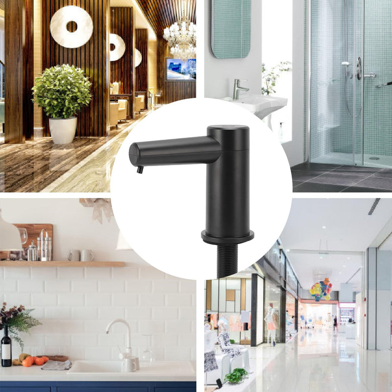 Zunate Touchless Built in Sink Soap Dispenser | Automatic Deck Mounted Pump with 2 Adjustable Dispensing Modes for Kitchen & Bathroom | for Hand & Dish Liquid (Gel Original Liquid Version) Gel Original Liquid Version