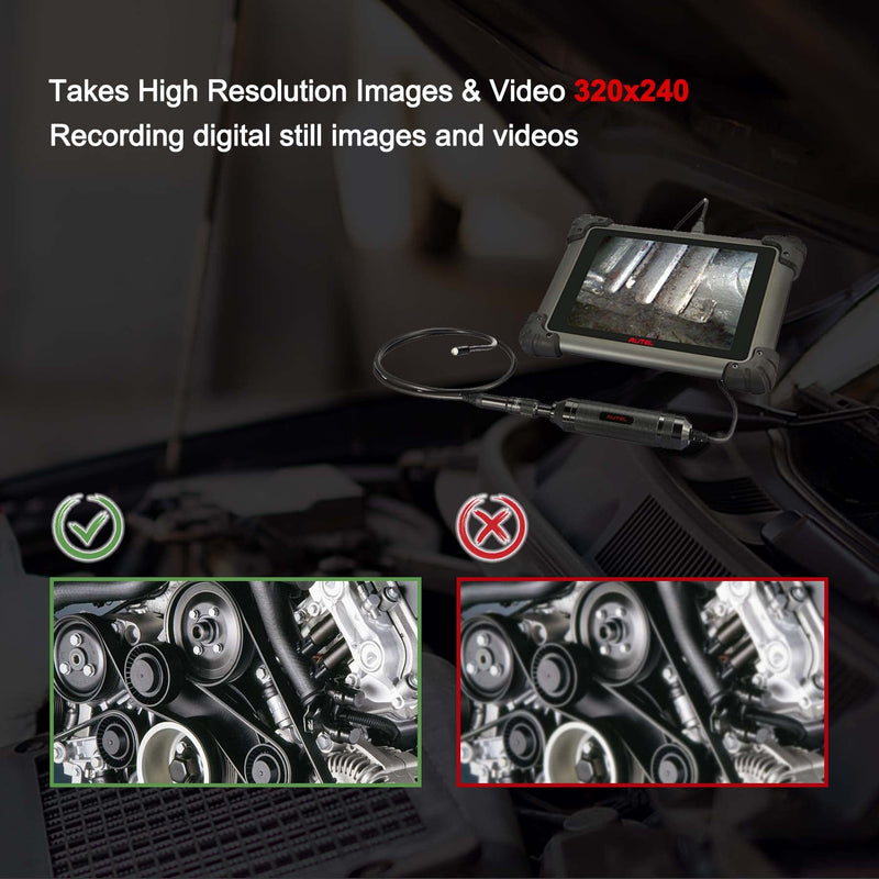 Autel MaxiVideo MV105 Inspection Endoscope - 5.5mm Ultra-Slim Probe, IP67 Waterproof, Works w/Autel Scanner MK808S/MS906/MK906BT/MS908/MS909/MS919/Elite/Ultra & PC, LED Light