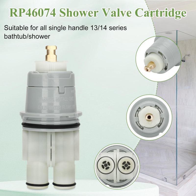 RP46074 Shower Valve Cartridge Assembly, Shower Cartridge for Shower and Tub 13/14 Series Faucet,Single-Handle Universal Valve Cartridge Repair Kit,Replacement for Monitor Shower Cartridge,1PCS 1Pcs*RP46074 Shower Valve Cartridge