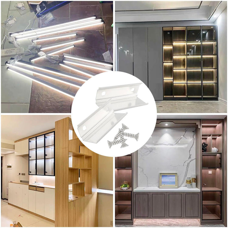 10PCS V-shape LED Channel Extension Connectors with Screws