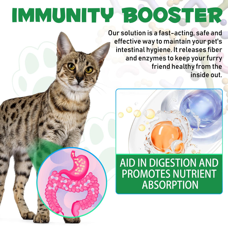 Specifically Formulated for Cats, Cats Natural Broad Spectrum, Digestive Support, Promotes Gut Health & Flora Balance, Cat Multivitamin Supplement Drops with Probiotic
