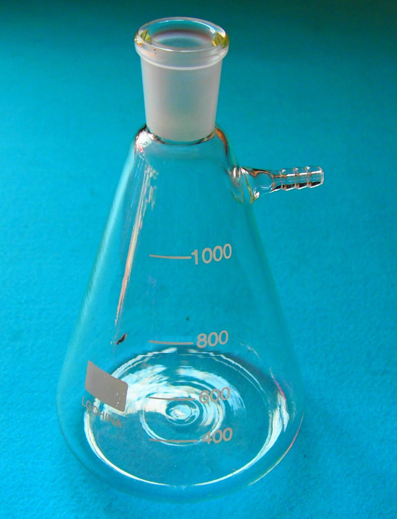 1000ml,24/40,Glass Filter Suction Flask,1L Lab Filtration Bottle