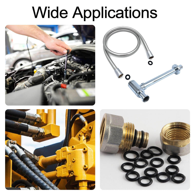 400 Pcs Rubber O-Rings Assortment Kit, 24 Sizes O Rings Assortment Rubber O-Ring Sealing Seal Assortment Set for Faucet, Hose, Automotive Repair, Plumbing, Gas, O Rings Kit