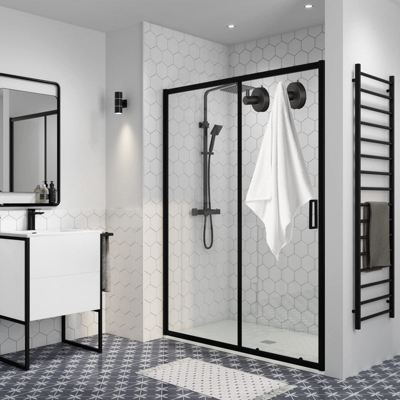 DGYB Suction Cup Hooks for Shower Set of 2 Towel Hooks for Bathrooms SUS 304 Stainless Steel Matte Black Shower Hooks for Loofah 15 LB Bathroom Hooks for Towels