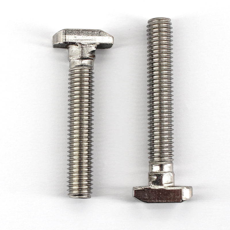 20Pcs M6x30 304 Stainless Steel T-Slot Bolt 30 Series Aluminum Profile T-Shaped Screw Bolt Fastener 15.3mm Head Size